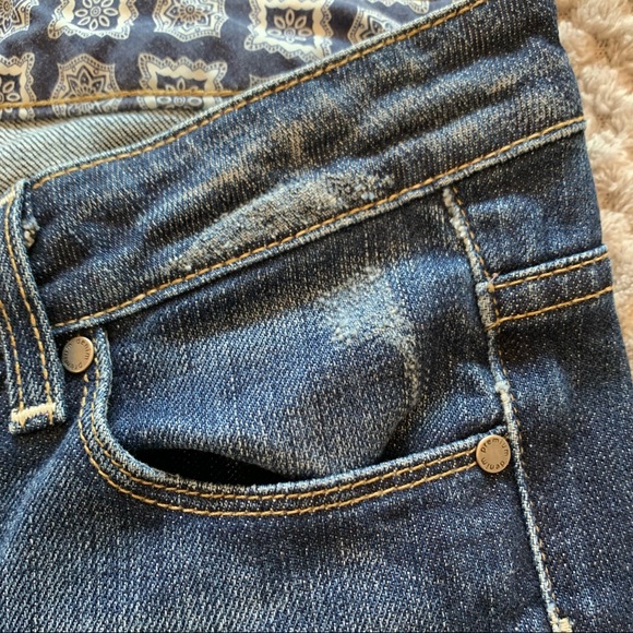 Paige Low/Mid-Rise Bell Bottom-style Jeans. - Picture 9 of 16